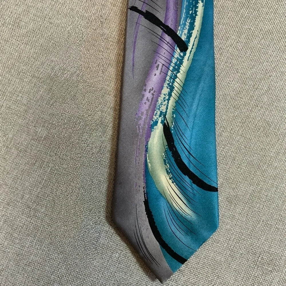 Jerry Garcia Abstract Silk Art Tie